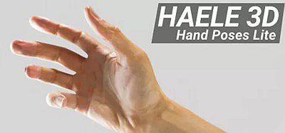 手势精简版 – 绘画参考（HAELE 3D – Hand Poses Lite – Drawing References）